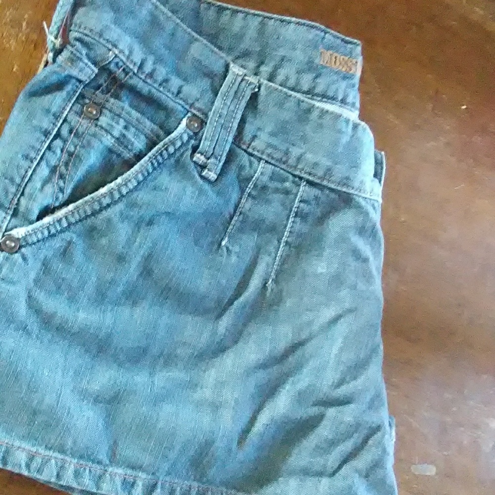 Blue jean shorts
